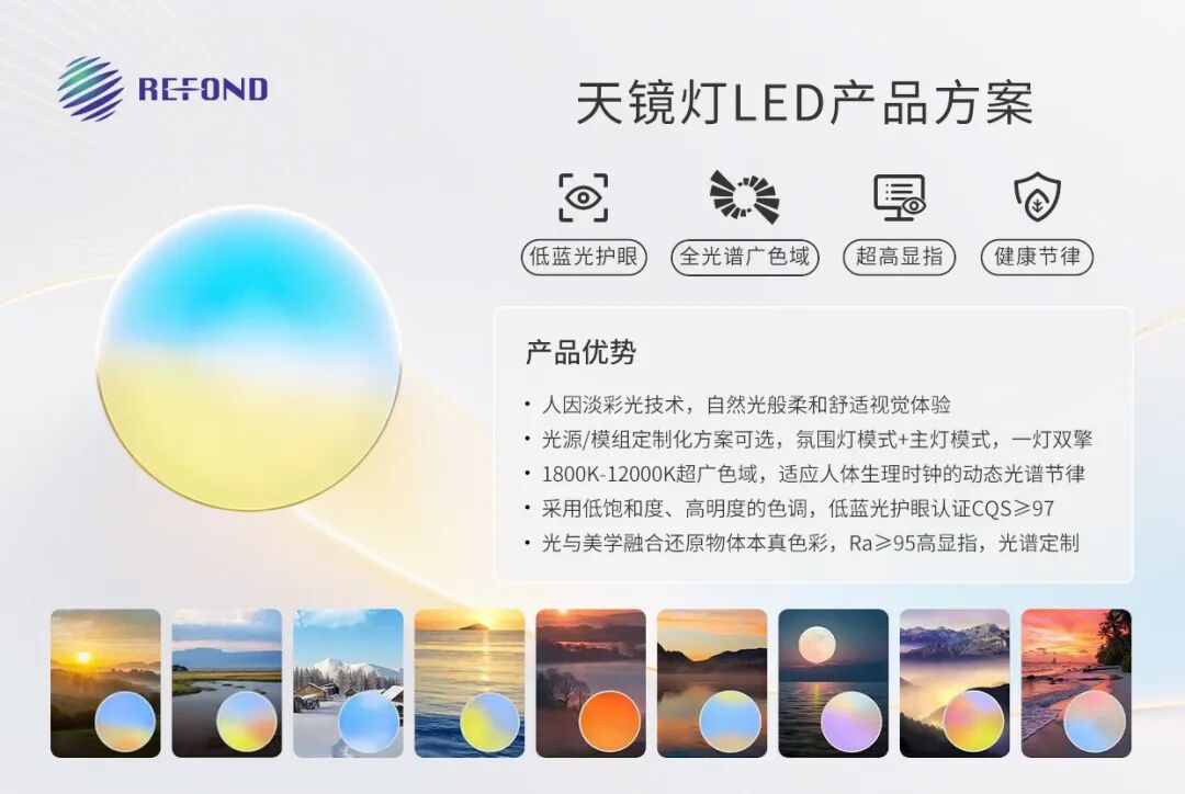 瑞丰光电发布新品——"淡彩光"天镜灯