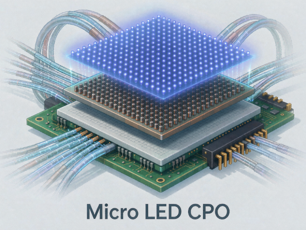 Micro LED CPO：一条从显示跨界到光通信的新路径